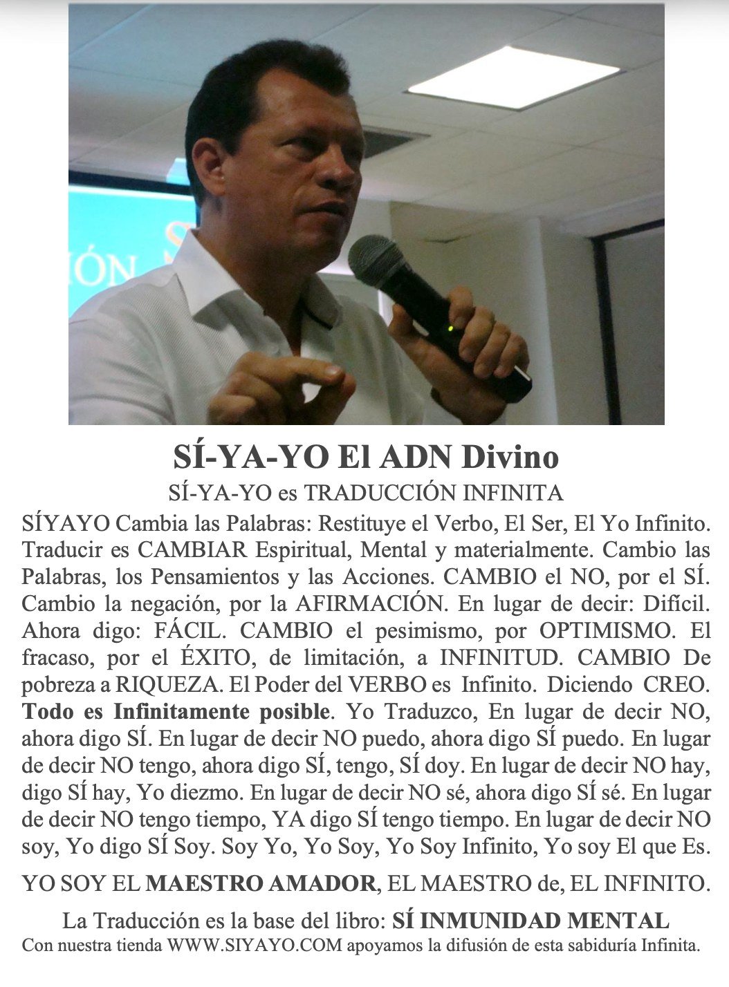 SÍ-YA-YO El ADN Divino